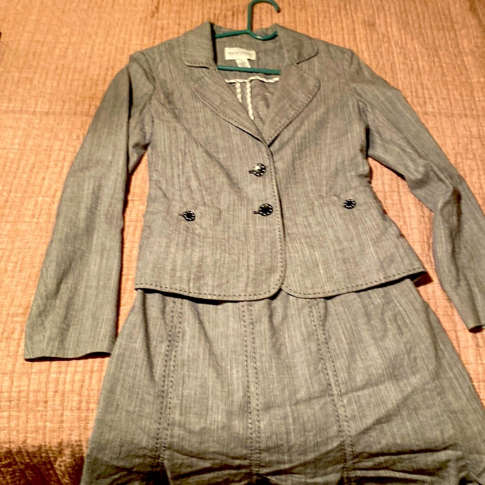White House Black Market skirt suit set